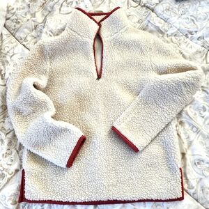 LL Bean Womens Signature Fleece Sherpa Pullover